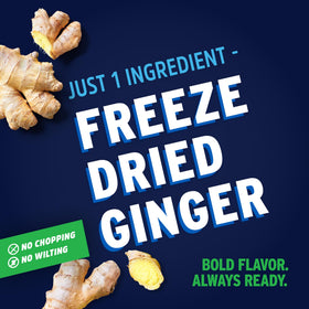 Litehouse ginger flakes in a jar ideal for tea infusions.