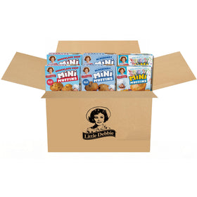 Little Debbie Mini Muffins Birthday Cake box, ideal grab-and-go breakfast.