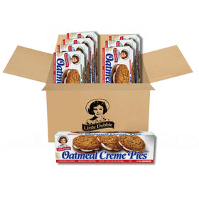 Little Debbie Oatmeal Creme Pies 8-box pack on shelf for easy sharing