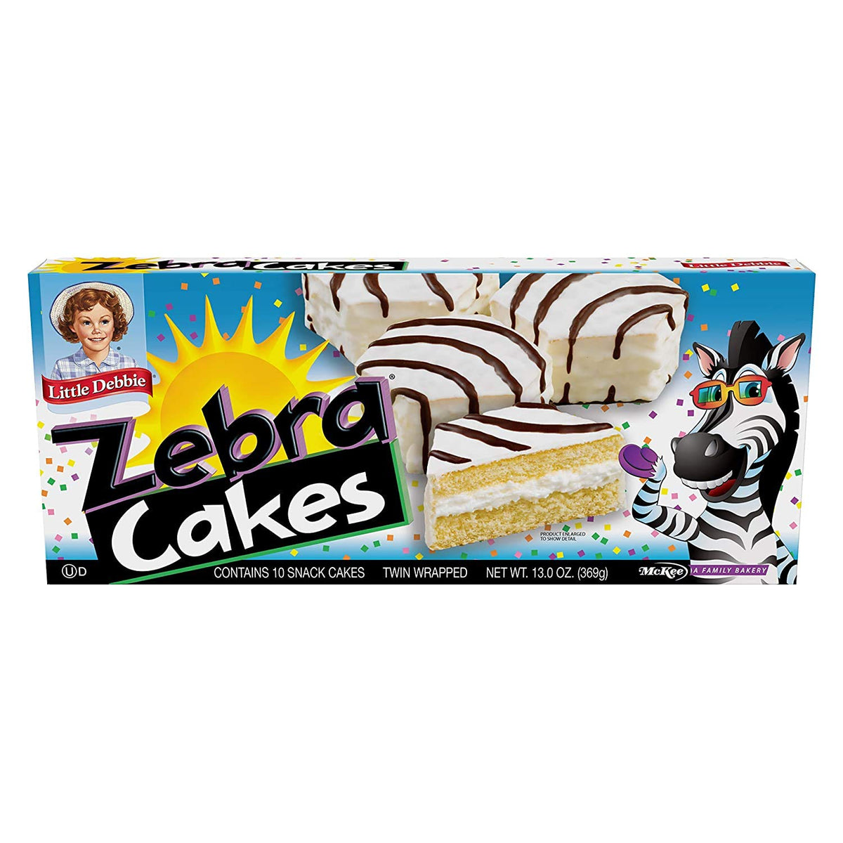 Little Debbie Swiss Rolls box with creamy chocolate swirls for dessert moments.