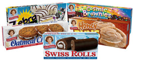 Little Debbie Zebra Cakes box for quick on-the-go snacking.
