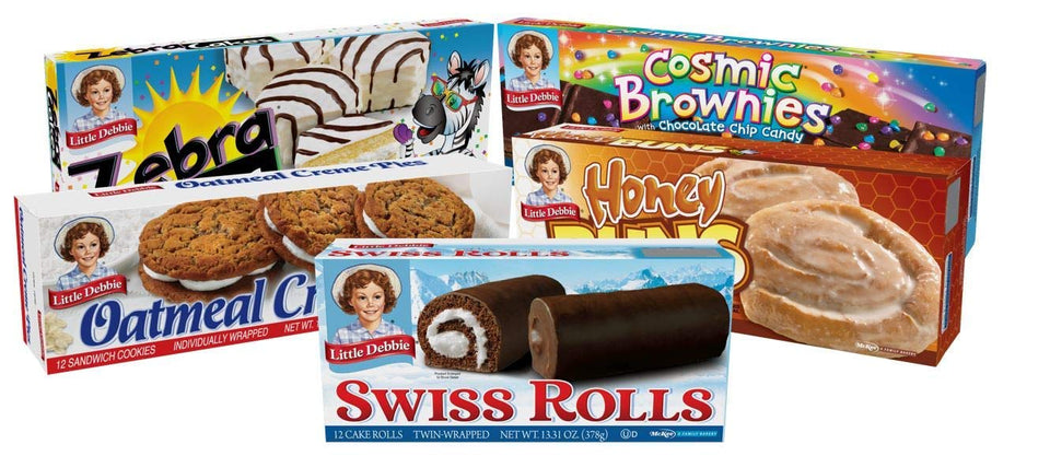 Little Debbie Zebra Cakes box for quick on-the-go snacking.