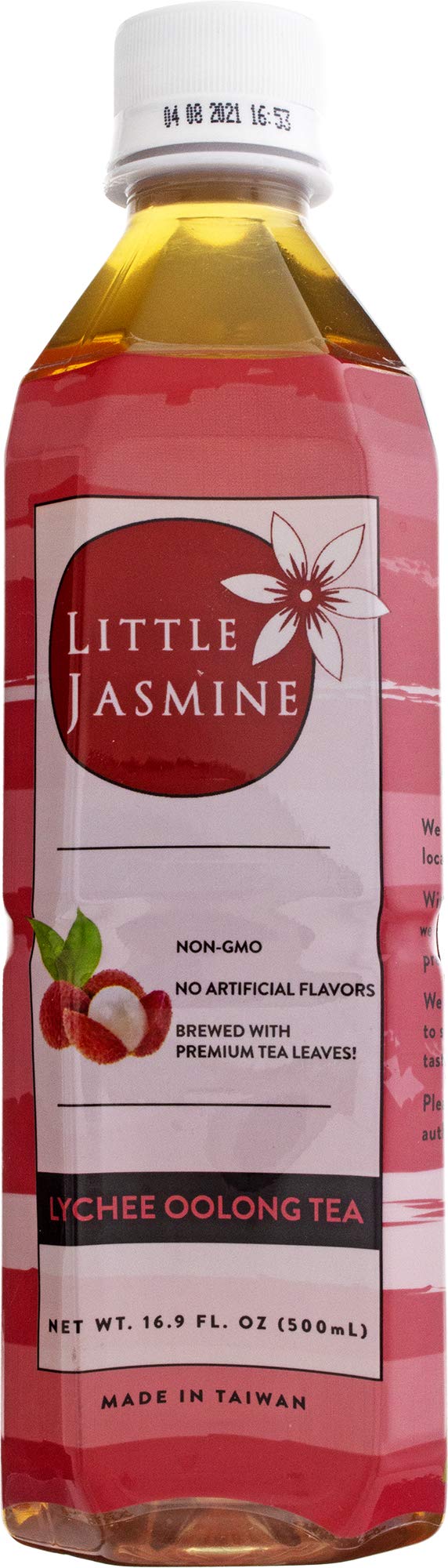 Little Jasmine Lychee Oolong Tea pack of 12 bottles, ideal for refreshing iced tea.