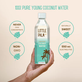 Little Palm packaging variation showcases clean label and no sugar added.