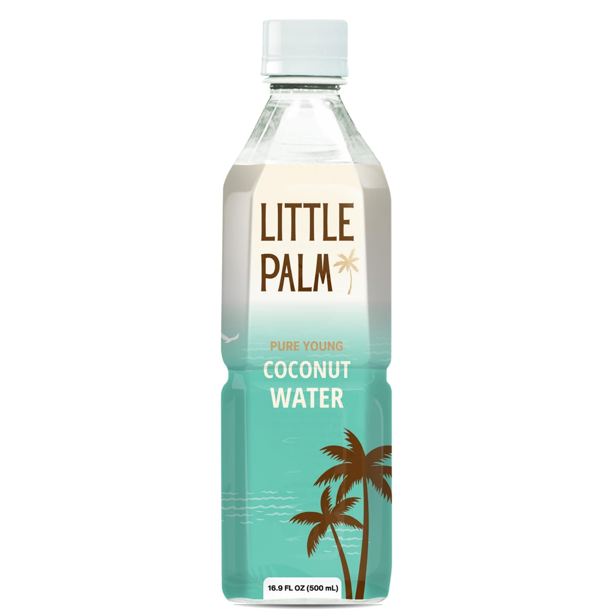 Little Palm pours coconut water into a glass for a refreshing post-workout sip.
