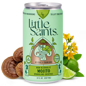 Little Saints mojito non-alcoholic can front view for a zero-sugar refreshment option
