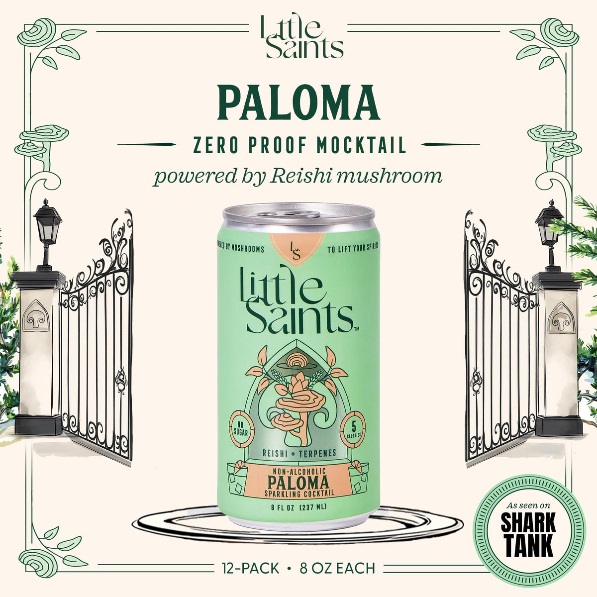 Little Saints Paloma bubbles closeup, sparkling sugar-free sip.