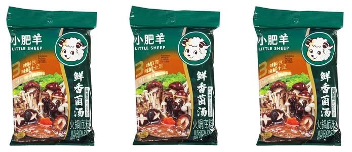 Little Sheep Mushroom hot pot base 3-pack for rich broth at home