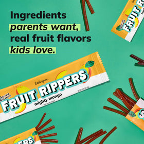 Little Spoon Mighty Mango ingredients label shows no artificial dyes or flavors.