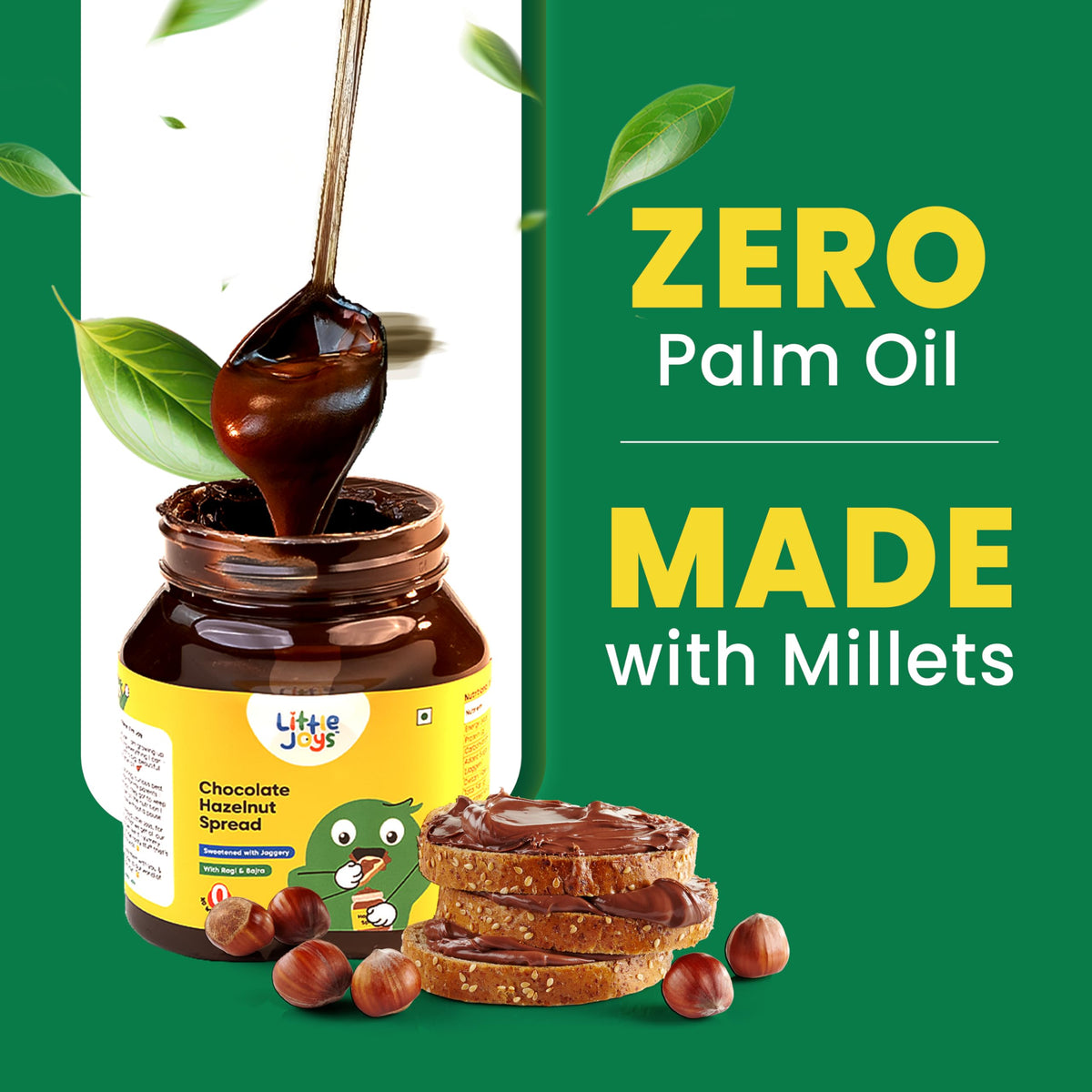 Little Joys multi millets texture adds wholesome crunch to snacks.
