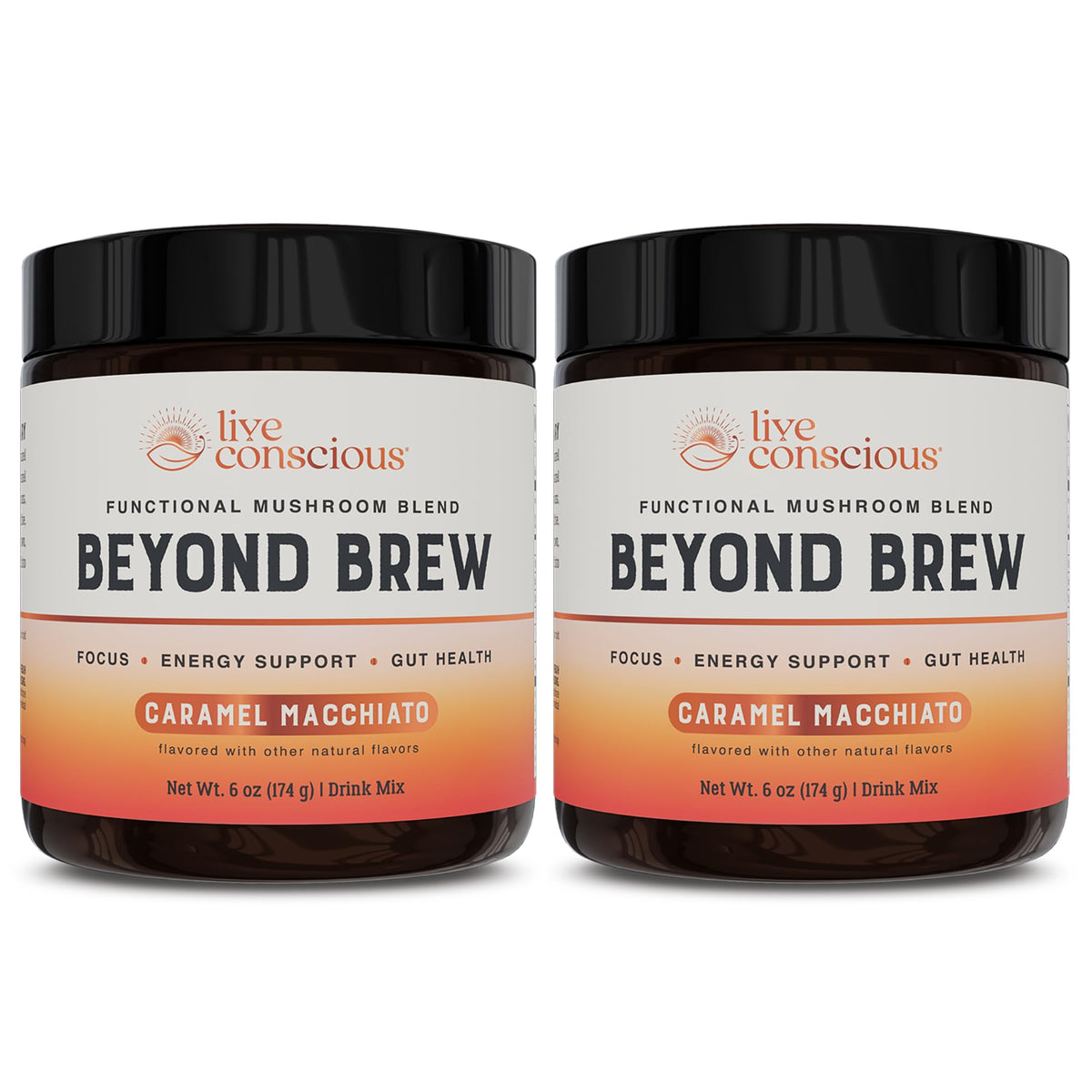 Live Conscious Beyond Brew caramel macchiato pack for daily energy