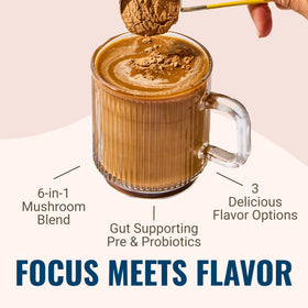 Live Conscious Beyond Brew Cordyceps mushroom mix highlight for energy