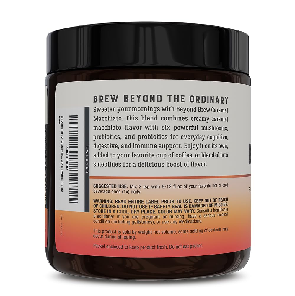 Brew with prebiotics, probiotics, and 3 g fiber per serving
