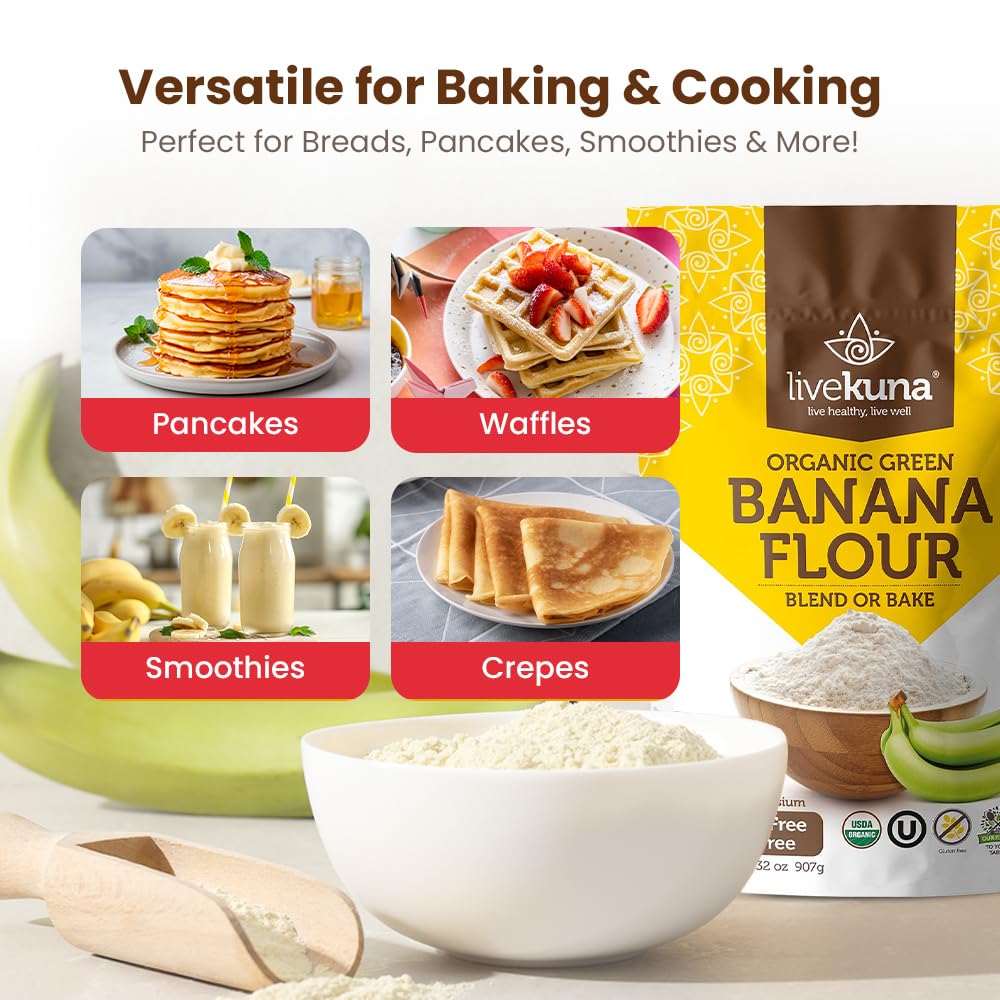 LiveKuna Banana Flour in smoothies or dressings adds subtle sweetness and body.