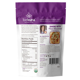 LiveKuna Quinoa Flour in a baking scene, perfect for gluten-free meals.