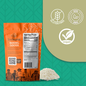 LiveKuna white rice flour bowl of dry ingredients ready for versatile recipes