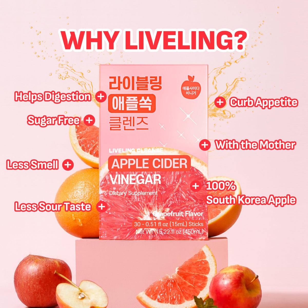 Liveling 3-in-1 Shot Grapefruit Pack offering versatile flavor, zero sugar