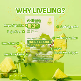 LIVELING 3-in-1 ACV ShineMuscat packet ready to mix for a tangy beverage