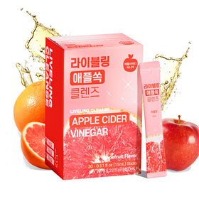 Liveling Apple Cider Vinegar Stick Grapefruit on-the-go for digestion-friendly hydration