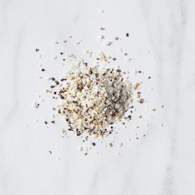 Livia’s Salt Pepper Garlic Seasoning coarse-grind crust creates steak crust