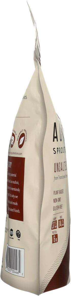 Living Intentions sprouted almonds produced in USA, support sustainable farming.