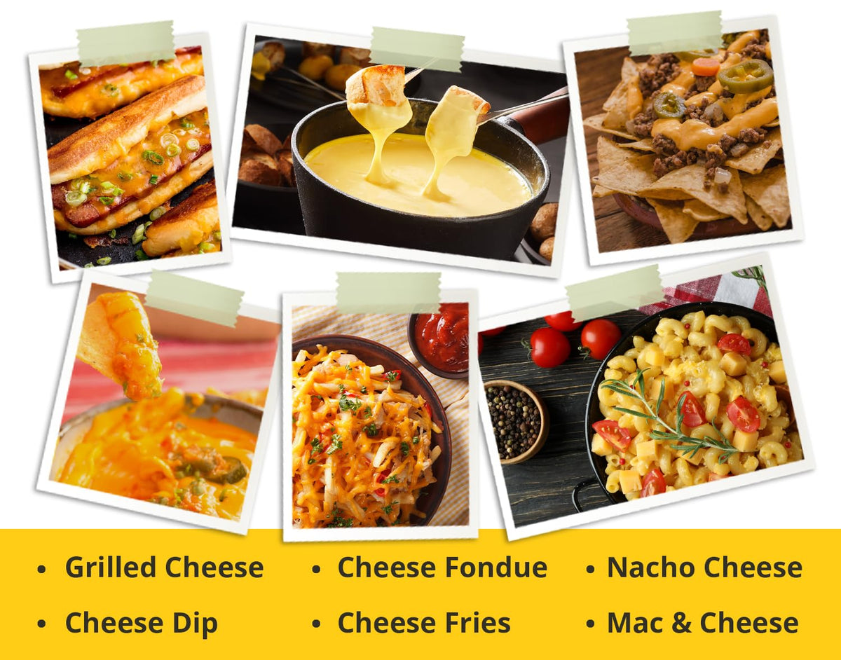 Living Jin fondue dipping veggies with dairy-free cheese sauce