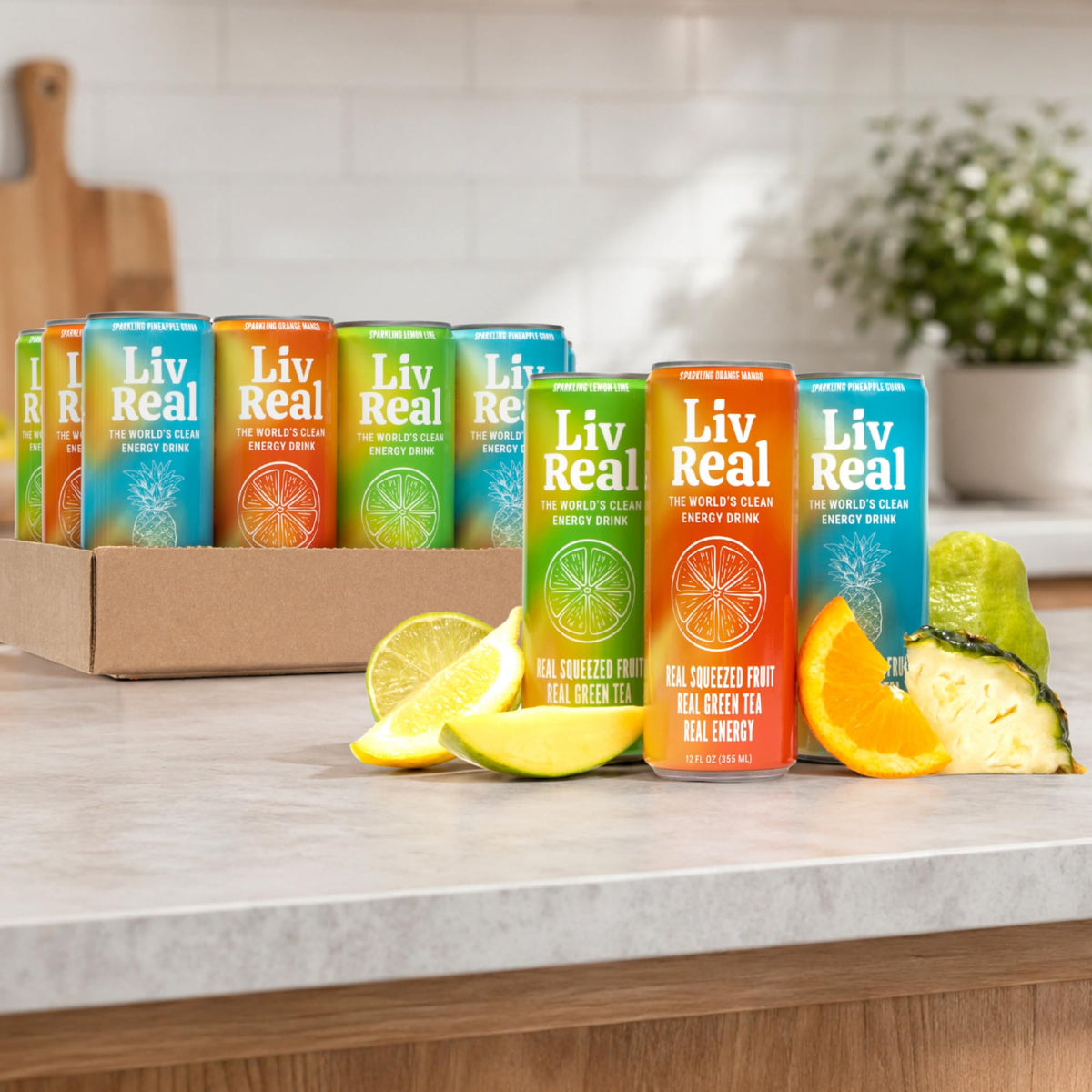 Liv Real on-the-go pack shown in a bag for busy days.