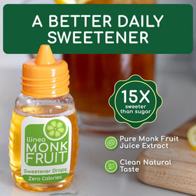 llinea Monk Fruit with yogurt for sugar-free flavor enhancement