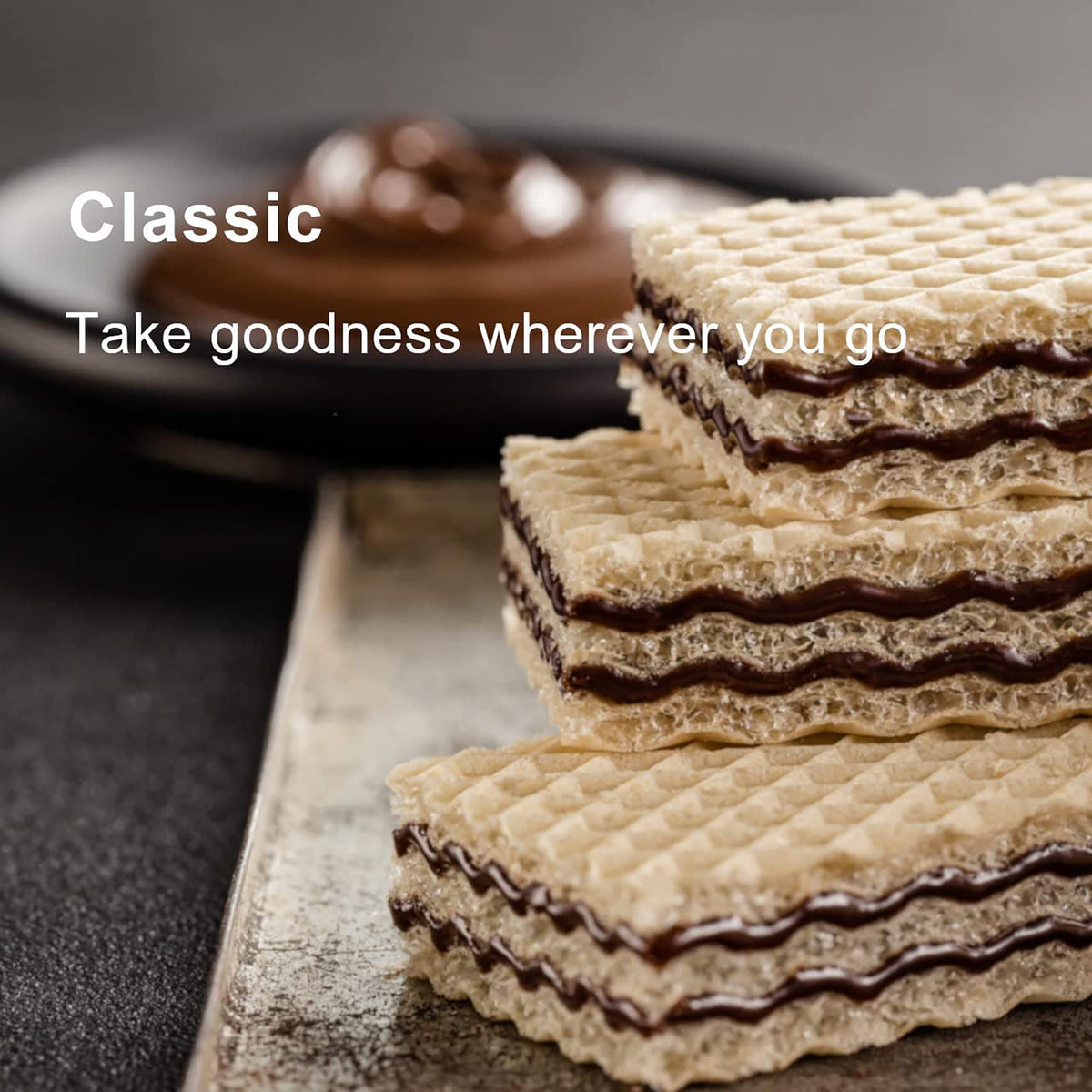 Loacker Classic Chocolate Wafers are individually wrapped for freshness and portability.
