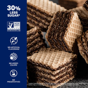 Loacker Quadratini bag with 65 cookies per bag, perfect for quick snacking.