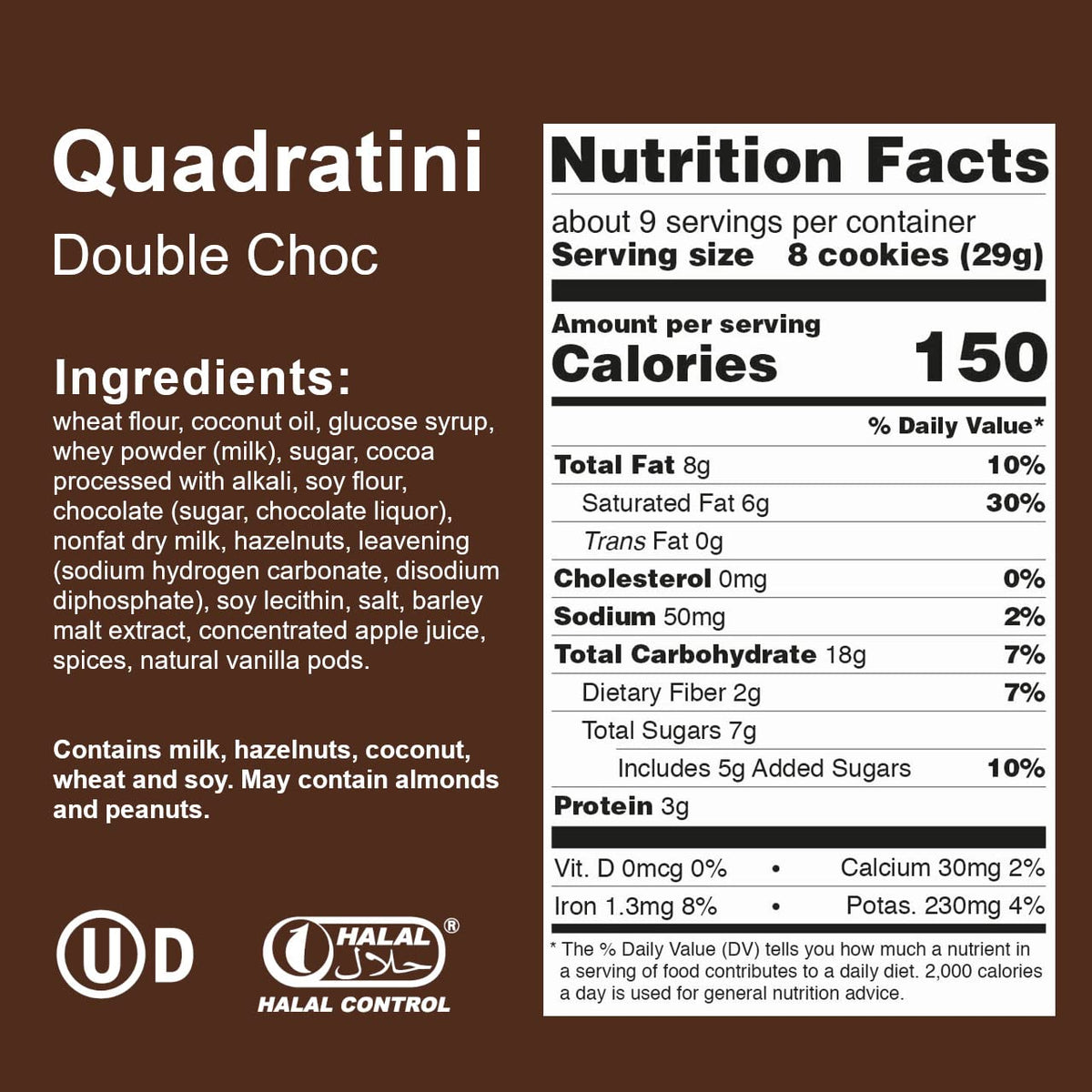 Loacker Quadratini Double Choc crumb texture reveals crisp wafers