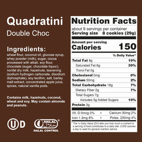 Loacker Quadratini Double Choc crumb texture reveals crisp wafers