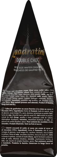 Loacker Quadratini Double Choc packaging design looks sleek and gift-ready
