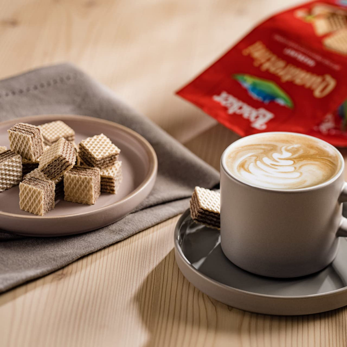 Loacker Quadratini hazelnut wafers are ideal for holiday gifting and celebrations.