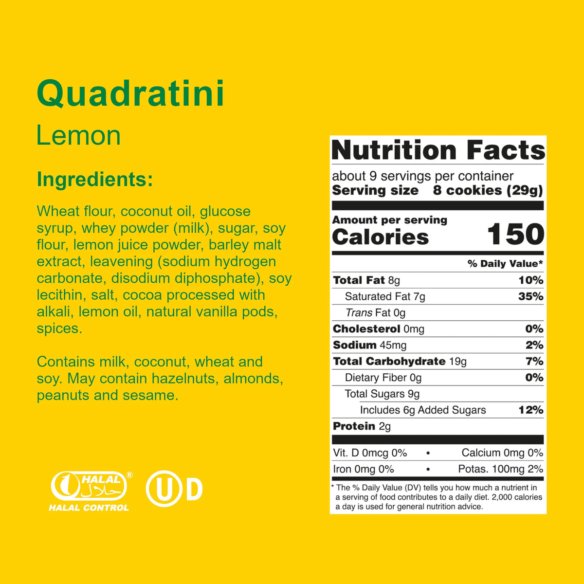 Loacker Quadratini Lemon snack pairs well with tea or coffee breaks.