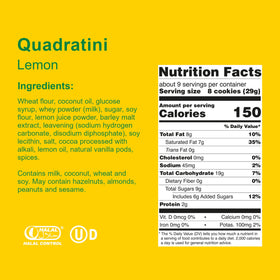 Loacker Quadratini Lemon snack pairs well with tea or coffee breaks.