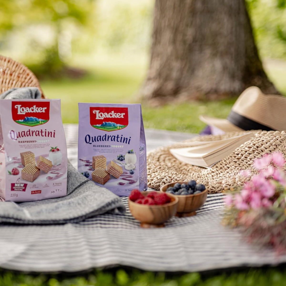 Loacker Quadratini Raspberry Yogurt dessert idea
