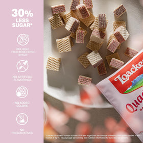 Loacker Quadratini Raspberry Yogurt six-pack for family snack