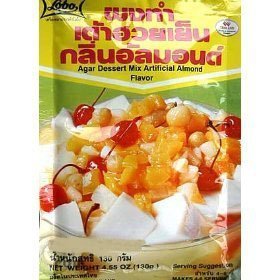 Lobo Thai Agar Dessert Almond — smooth almond-flavored jelly ready to enjoy as a dessert