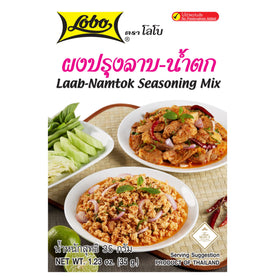 LOBO Thai Laab Namtok seasoning pack of 10 for quick, authentic flavor.