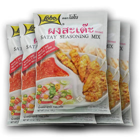 Lobo Thai Satay Seasoning Mix Pack Five for quick marination