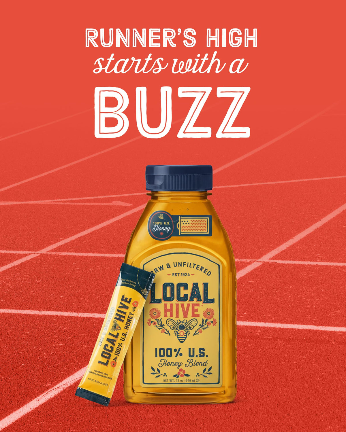 Local Hive Honey Packets Raw Unfiltered preserves natural flavor and nutrients for quick energy.