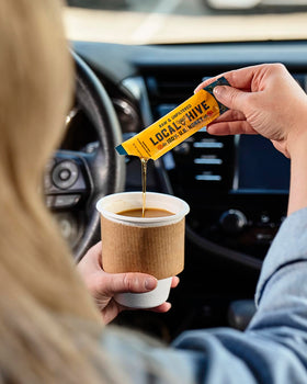 Local Hive Honey Packets Tea-Sweetener enhances daily beverages naturally.