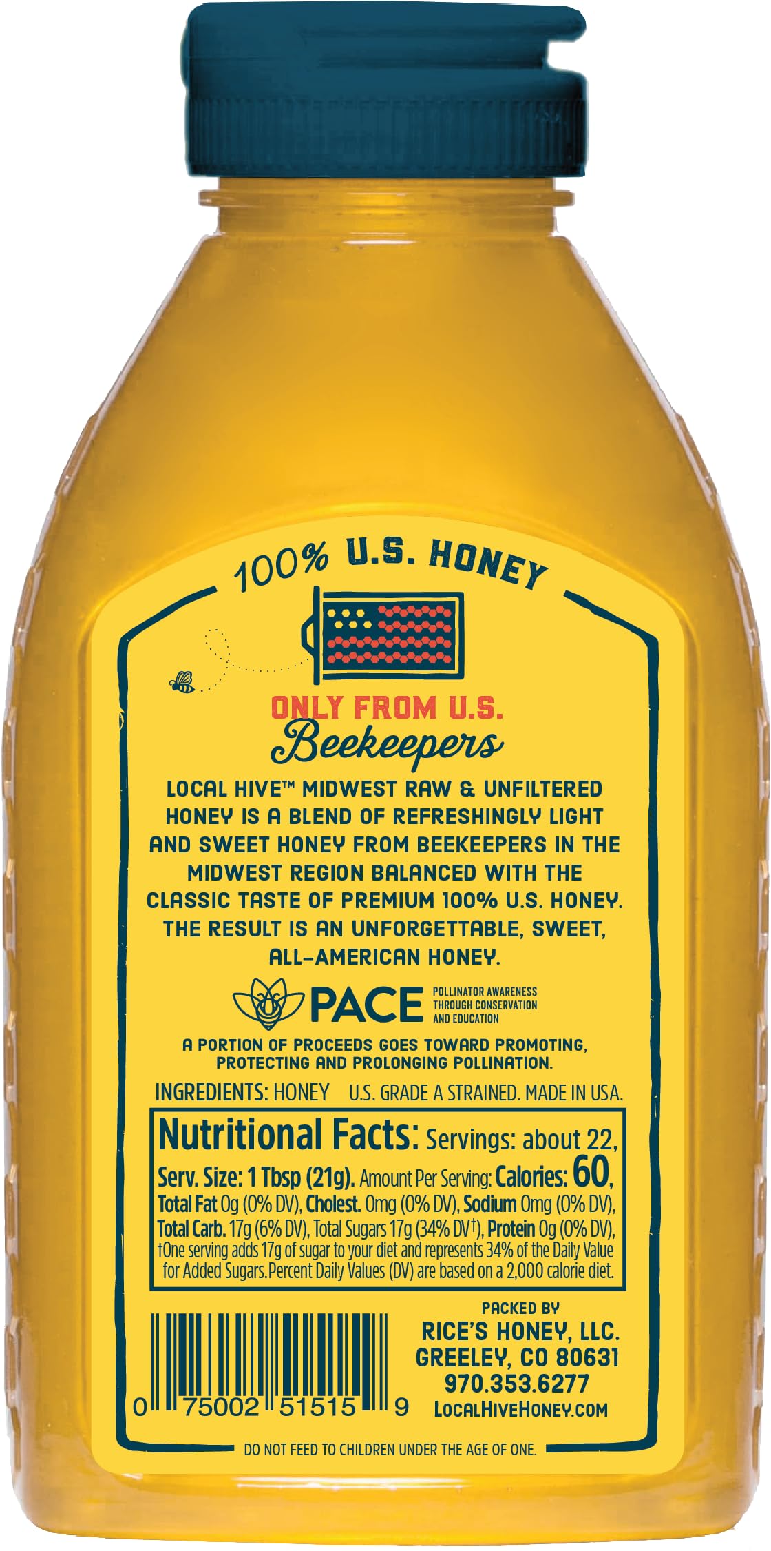 Local Hive Midwest Honey pour, drizzle-ready for tea, toast, or yogurt.