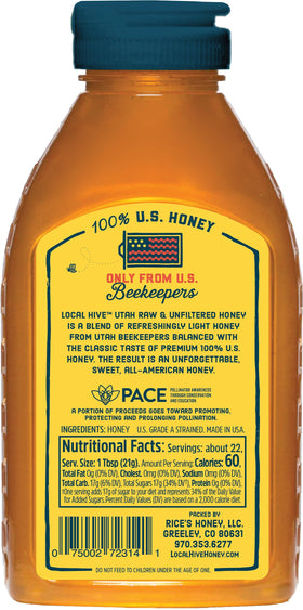 Local Hive raw honey being poured to reveal unfiltered texture and natural enzymes.