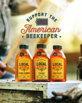 Local Hive Southeast Honey ingredients label highlighting pure U.S. origin.