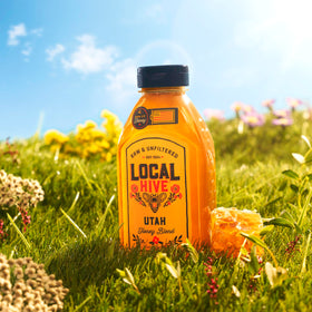 Local Hive Utah honey on toast with a light floral sweetness.
