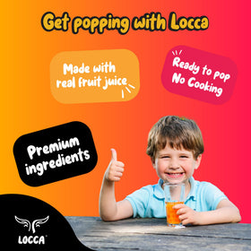 LOCCA Popping Boba Kit lychee flavor with juicy pop for tropical drinks.