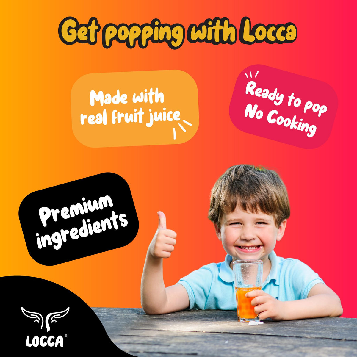 Locca Popping Boba No-Cook Jar ready to top your drinks.