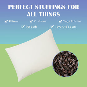 Pillow assembly with LOFE hulls for personalized support